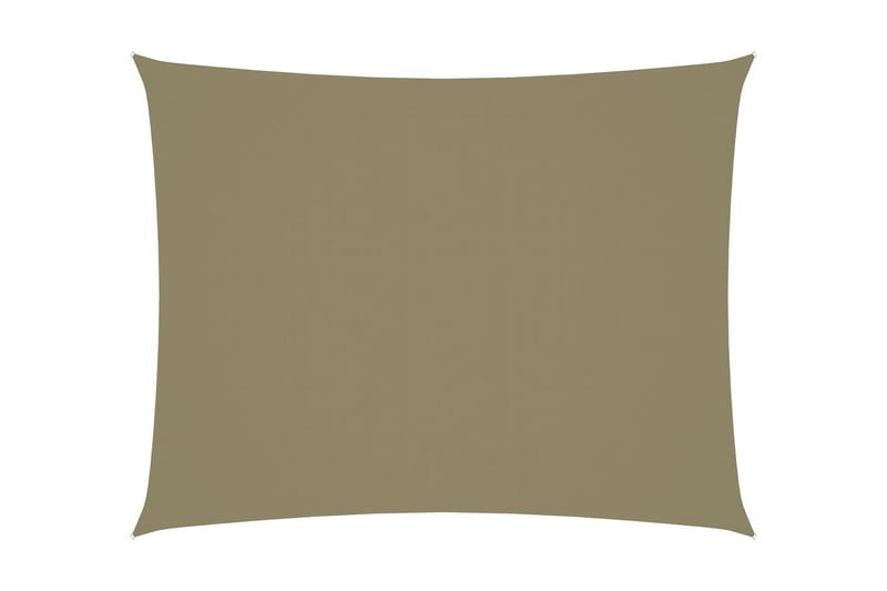 Solseil oxfordstoff rektangulær 2x3 m beige - Beige - Hagemøbler - Solbeskyttelse - Solseil