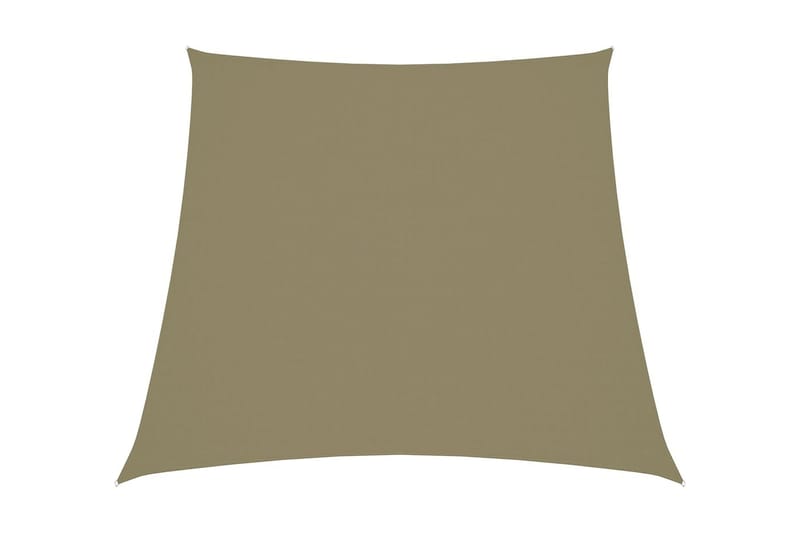 Solseil oxfordstoff trapesformet 4/5x3 m beige - Beige - Hagemøbler - Solbeskyttelse - Solseil