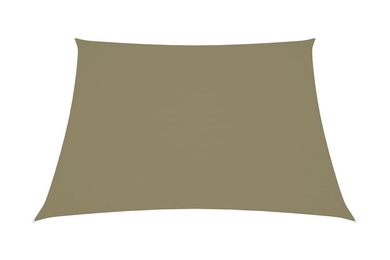 Solseil oxfordstoff trapesformet 4/5x3 m beige - Beige - Hagemøbler - Solbeskyttelse - Solseil