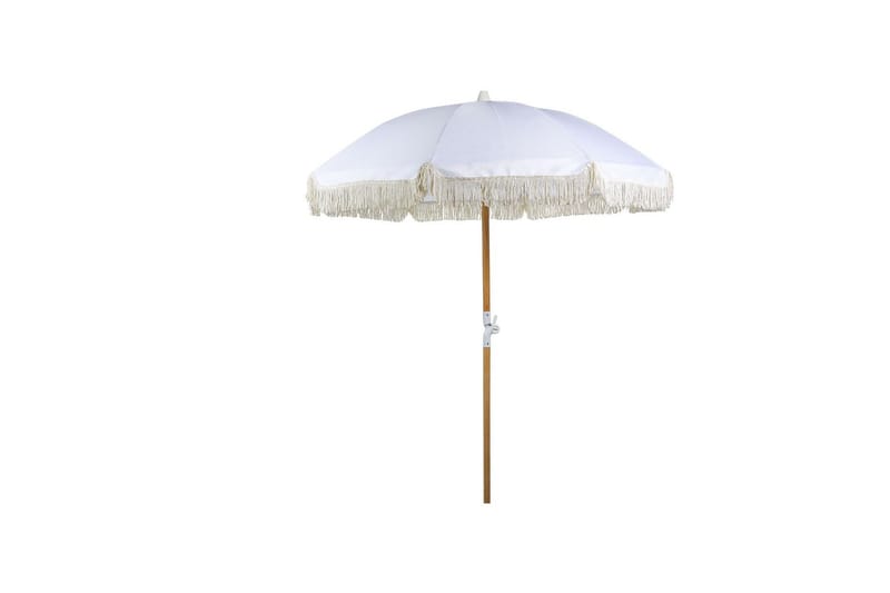 Teulon Parasol 150 cm - Hvit/Lys Brun - Hagemøbler - Solbeskyttelse - Parasoller