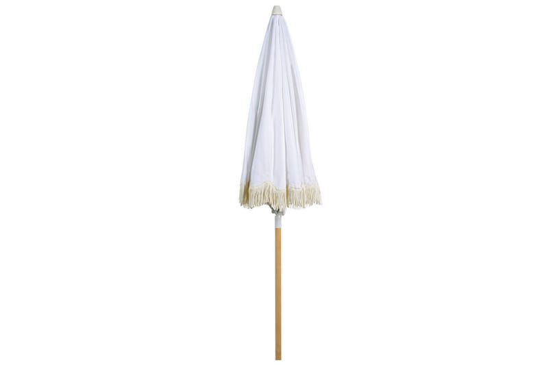 Teulon Parasol 150 cm - Hvit/Lys Brun - Hagemøbler - Solbeskyttelse - Parasoller