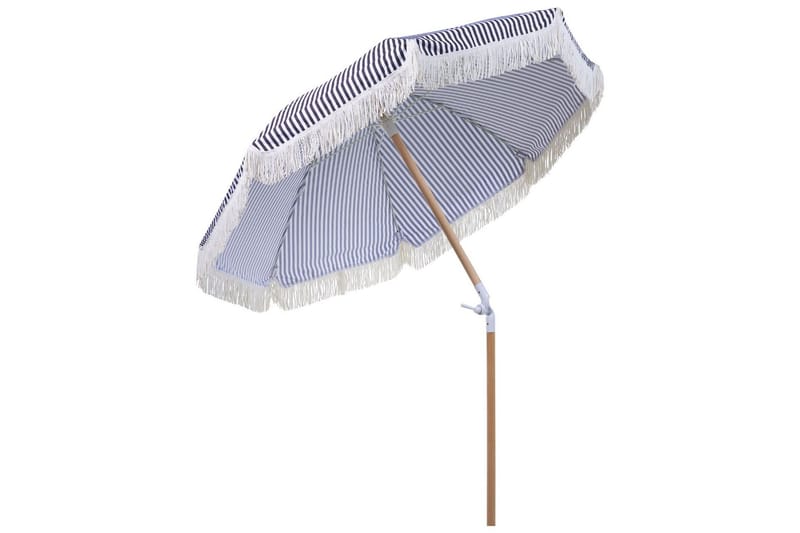 Teulon Parasol 150 cm - Svart Og Hvit - Hagemøbler - Solbeskyttelse - Parasoller