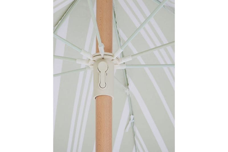 Teulon Parasol 150 cm - Hvit/Lys Brun - Hagemøbler - Solbeskyttelse - Parasoller