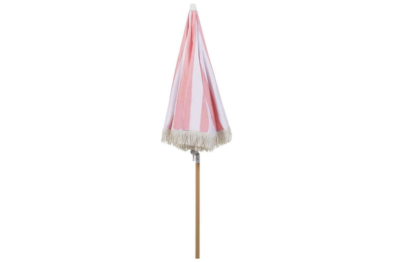 Teulon Parasol 150 cm - Rosa/Hvit/Lysebrun - Hagemøbler - Solbeskyttelse - Parasoller