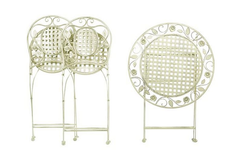 Balkongsett av bord og 2 stoler Lysegrønn BIVIO - Grønn - Balkonggrupper - Cafesett