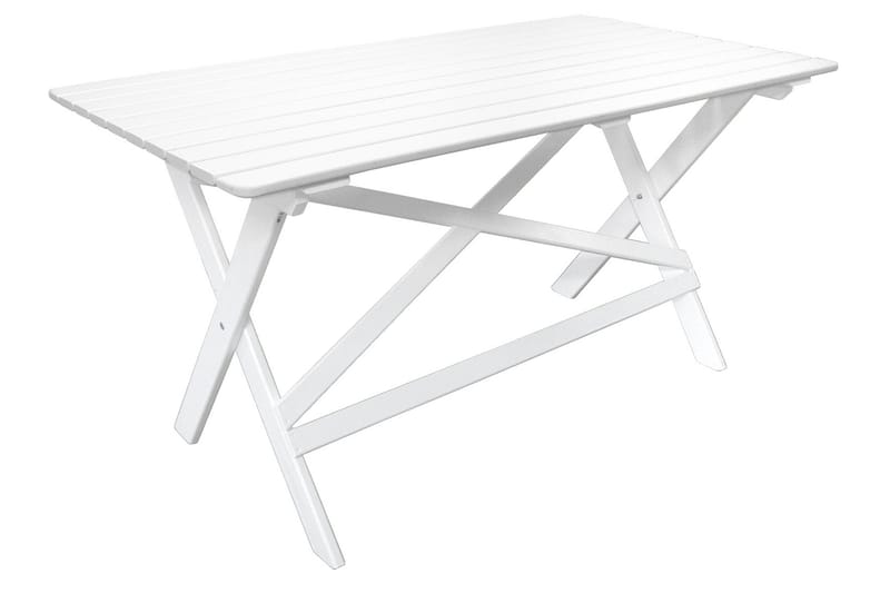 Delpino Cafésett 125 cm - Hvit - Hagemøbler - Hagegruppe - Spisegrupper hage