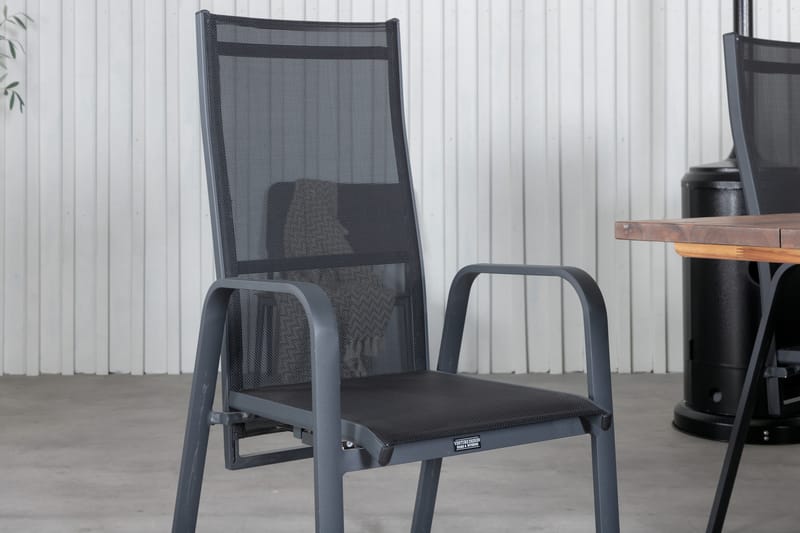 Doory Spisegruppe 250cm + 6 Copacabana Reclinerstoler Hvit - Venture Home - Hagemøbler - Hagegruppe - Spisegrupper hage