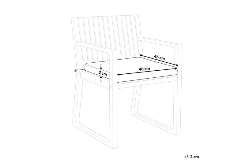 Saltum Spisegruppe 180 cm + 8 Stoler - Natur/Akacia - Hagemøbler - Hagegruppe - Spisegrupper hage