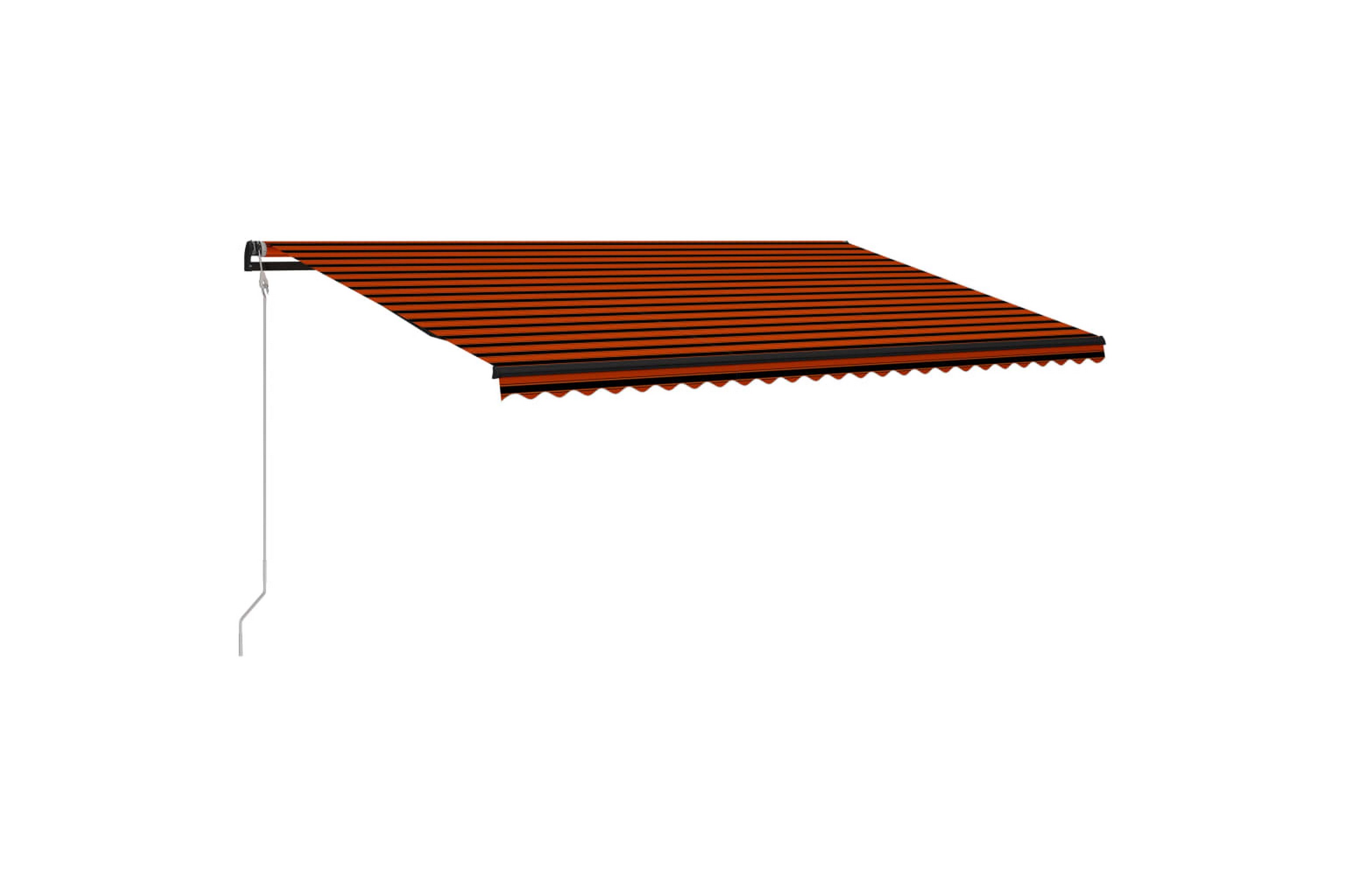 Uttrekkbar markise med vindsensor LED 600x300cm -