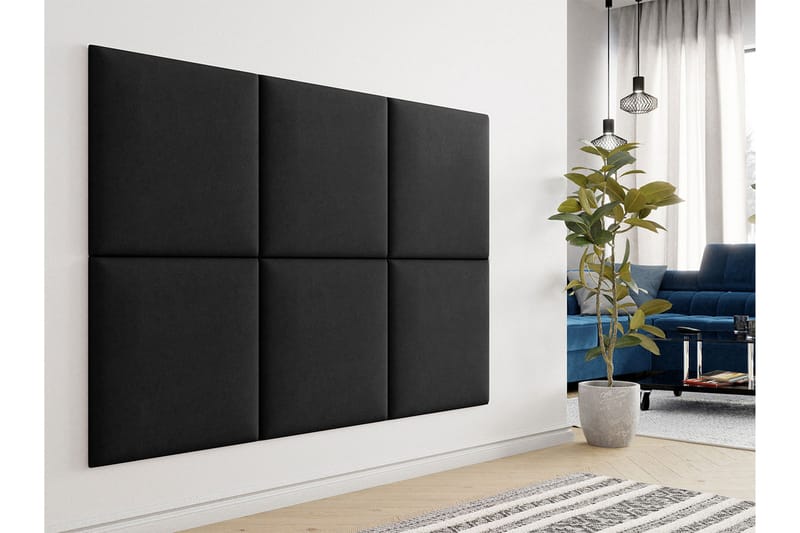 Zaratuz Veggpanel 60x60 cm - Svart - Hus & oppussing - Bygg - Gulv, vegg & tak - Gulv & veggkledning - Veggpanel & panelplate