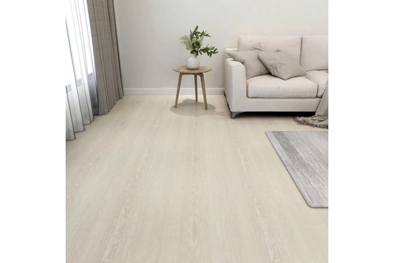 Selvklebende gulvplanker 55 stk PVC 5,11 m² beige - Beige - Hus & oppussing - Bygg - Gulv, vegg & tak - Gulv - Vinylgulv & plastgulv