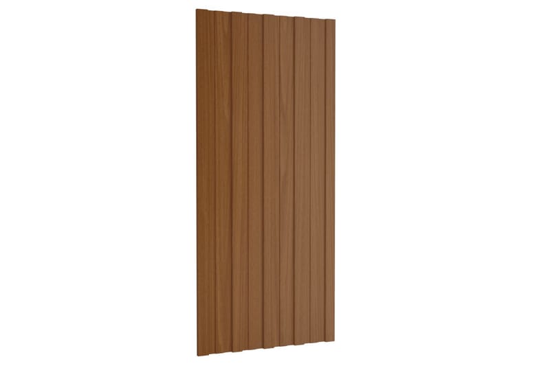 Takplater 36 stk brun 100x45 cm galvanisert stål - Takpanel & takplate