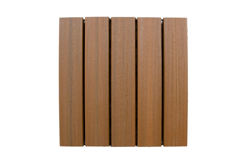 Terrasseplate 22 stk 30x30x2,2 cm 2m² Brun - Verandagulv & terrassebord - Treheller & trefliser balkong - Utegulv & tregulv - Trehelle & gulvhelle