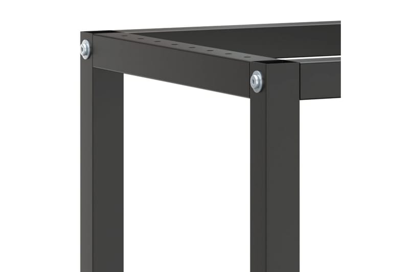 Ramme til arbeidsbenk matt svart og rød 70x50x79 cm metall - Svart - Hus & oppussing - Garasje & verksted - Garasjeinteriør & garasjeoppbevarin