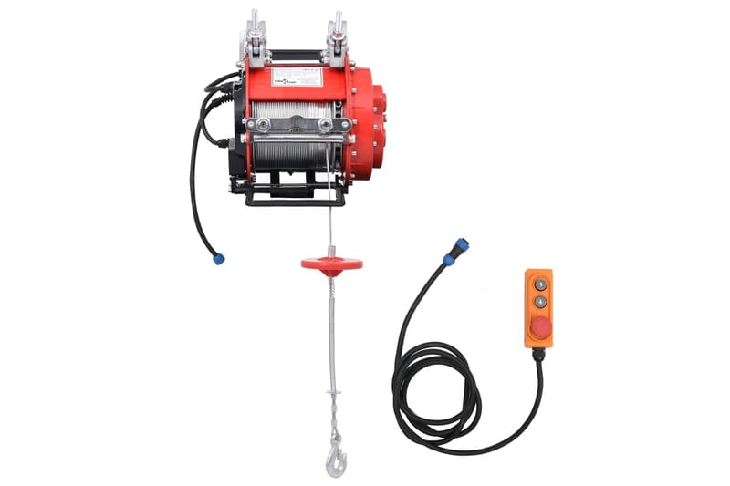 Elektrisk stillasvinsj 500 kg 230 V - Rød - Hus & oppussing - Garasje & verksted - Tilbehør garasje & verksted - Vinsj & stropp