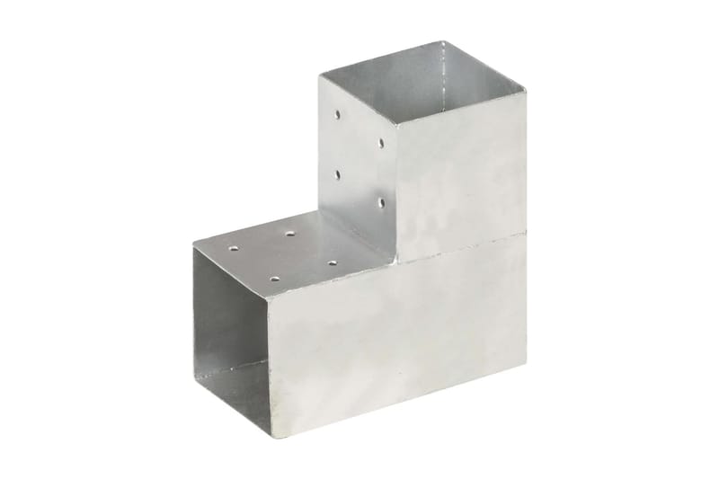 Stolpesko 4 stk L-form galvanisert metall 101x101 mm - Hus & oppussing - Innsynsbeskyttelse & innhegning - Gjerde - Gjerdestolpe