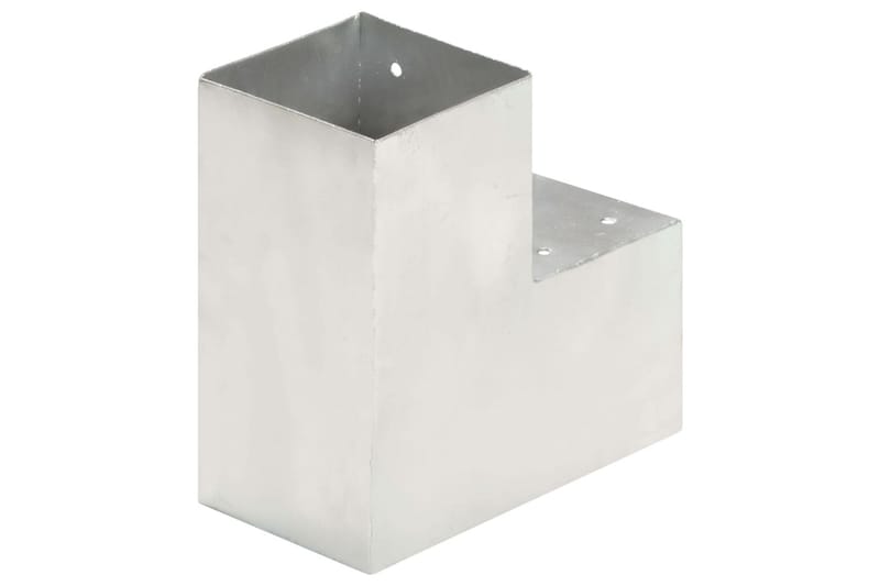 Stolpesko 4 stk L-form galvanisert metall 101x101 mm - Hus & oppussing - Innsynsbeskyttelse & innhegning - Gjerde - Gjerdestolpe