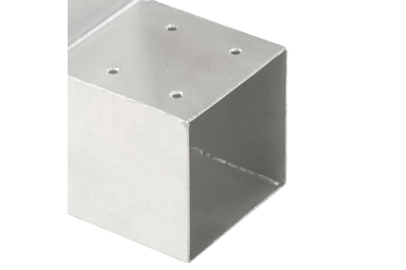 Stolpesko 4 stk L-form galvanisert metall 101x101 mm - Hus & oppussing - Innsynsbeskyttelse & innhegning - Gjerde - Gjerdestolpe