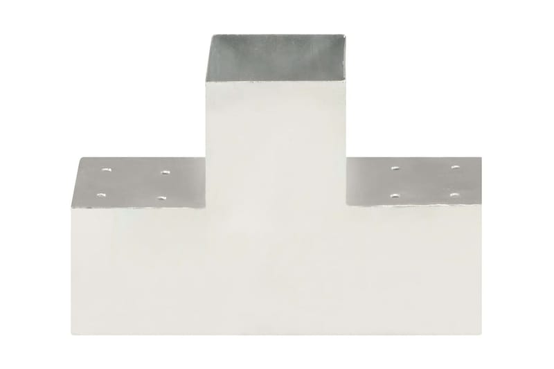 Stolpesko 4 stk T-form galvanisert metall 101x101 mm - Hus & oppussing - Innsynsbeskyttelse & innhegning - Gjerde - Gjerdestolpe