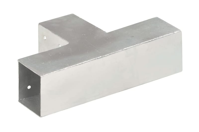 Stolpesko 4 stk T-form galvanisert metall 71x71 mm - Hus & oppussing - Innsynsbeskyttelse & innhegning - Gjerde - Gjerdestolpe