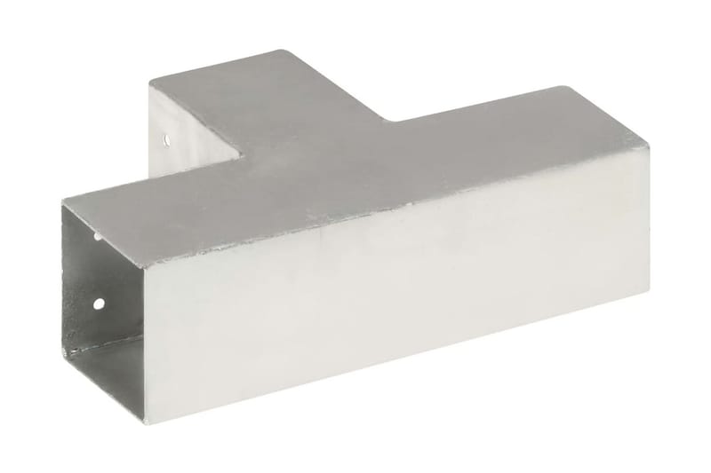 Stolpesko 4 stk T-form galvanisert metall 81x81 mm - Hus & oppussing - Innsynsbeskyttelse & innhegning - Gjerde - Gjerdestolpe