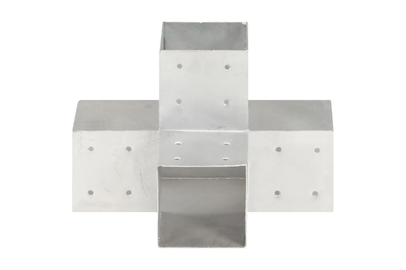 Stolpesko 4 stk X-form galvanisert metall 101x101 mm - Hus & oppussing - Innsynsbeskyttelse & innhegning - Gjerde - Gjerdestolpe