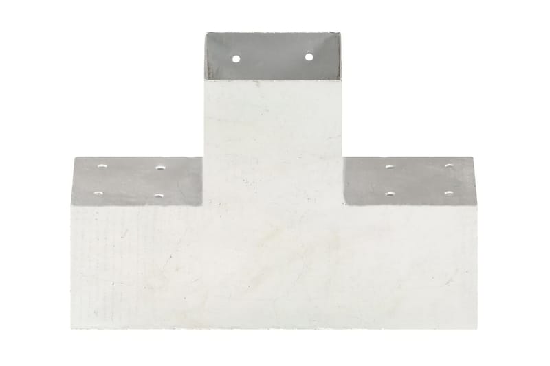 Stolpesko 4 stk X-form galvanisert metall 101x101 mm - Hus & oppussing - Innsynsbeskyttelse & innhegning - Gjerde - Gjerdestolpe