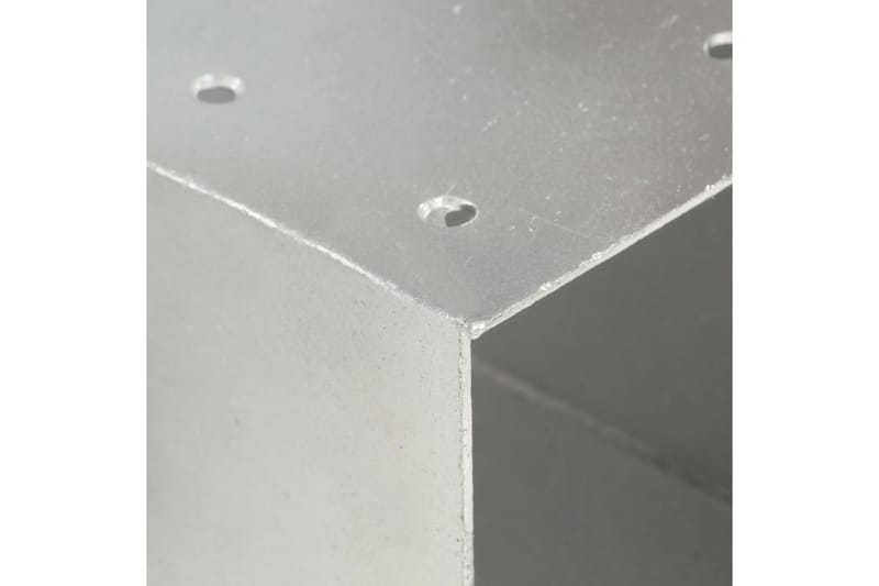 Stolpesko 4 stk X-form galvanisert metall 101x101 mm - Hus & oppussing - Innsynsbeskyttelse & innhegning - Gjerde - Gjerdestolpe