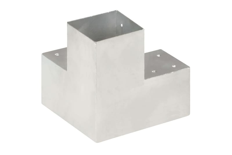 Stolpesko 4 stk Y-form galvanisert metall 101x101 mm - Hus & oppussing - Innsynsbeskyttelse & innhegning - Gjerde - Gjerdestolpe