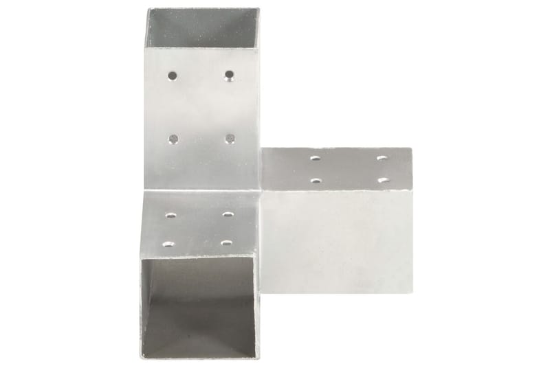 Stolpesko 4 stk Y-form galvanisert metall 81x81 mm - Hus & oppussing - Innsynsbeskyttelse & innhegning - Gjerde - Gjerdestolpe