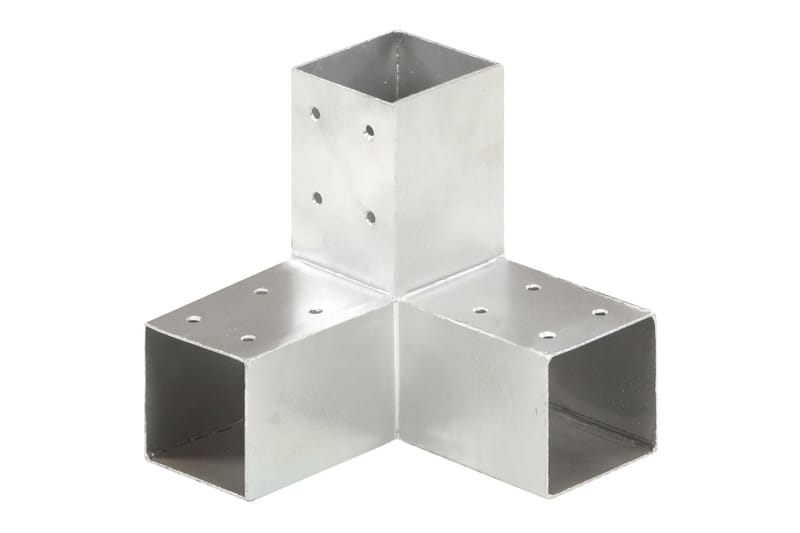 Stolpesko Y-form galvanisert metall 71x71 mm - Hus & oppussing - Innsynsbeskyttelse & innhegning - Gjerde - Gjerdestolpe