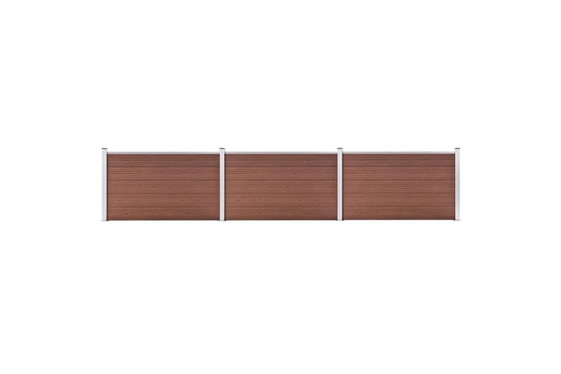 Hagegjerde WPC 526x106 cm brun - Hus & oppussing - Innsynsbeskyttelse & innhegning - Gjerde - Plastgjerde