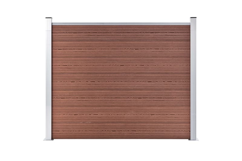 Gjerdepanel WPC 180x146 cm brun - Brun - Hus & oppussing - Innsynsbeskyttelse & innhegning - Gjerde - Tregjerde