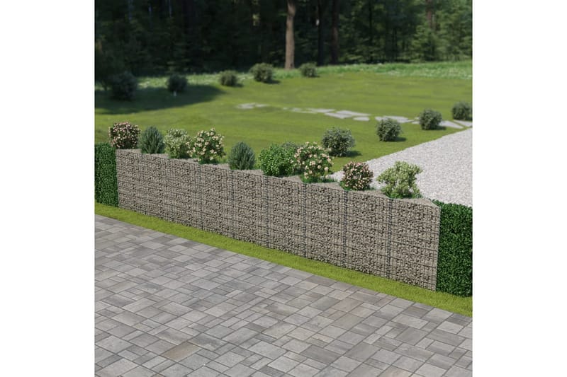 Gabion galvanisert stål 630x30x100 cm - Hus & oppussing - Innsynsbeskyttelse & innhegning - Mur - Gabion