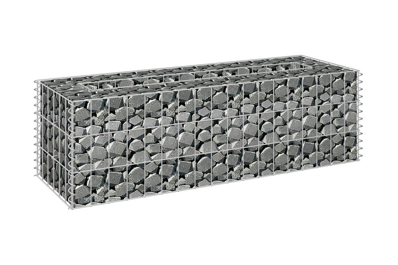 Gabion høybed galvanisert stål 90x30x30 cm - Hus & oppussing - Innsynsbeskyttelse & innhegning - Mur - Gabion