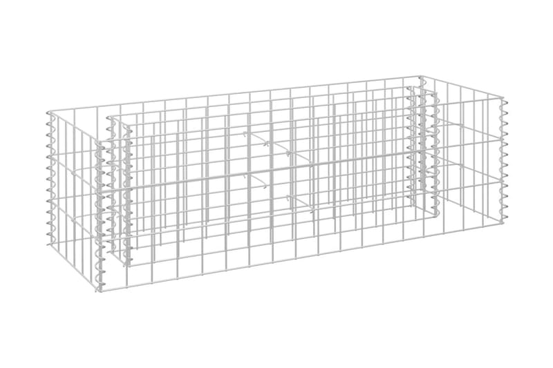 Gabion høybed galvanisert stål 90x30x30 cm - Hus & oppussing - Innsynsbeskyttelse & innhegning - Mur - Gabion