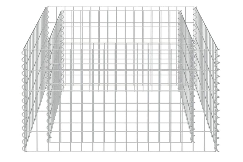 Gabion høybed galvanisert stål 90x90x50 cm - Hus & oppussing - Innsynsbeskyttelse & innhegning - Mur