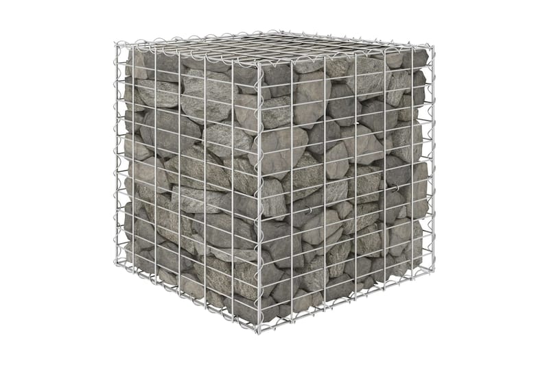 Gabion høybed kubeformet ståltråd 60x60x60 cm - Hus & oppussing - Innsynsbeskyttelse & innhegning - Mur - Gabion