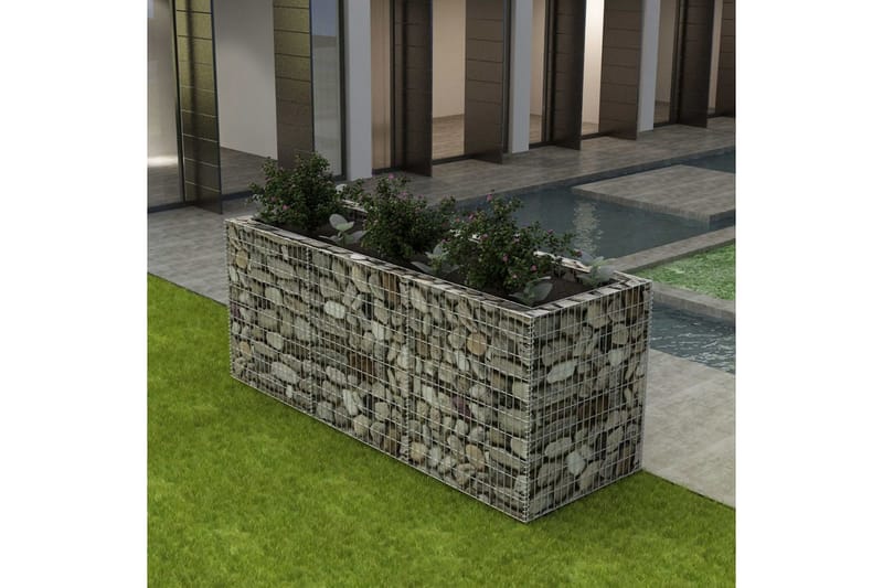 Gabion høybed stål 270x90x100 cm - Gabion