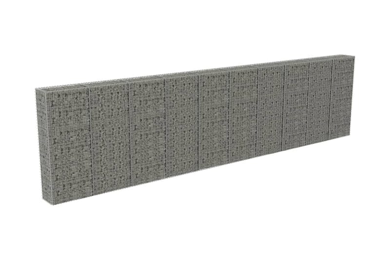 Gabion med topp- og bunndekke galvanisert stål 600x30x150 cm - Hus & oppussing - Innsynsbeskyttelse & innhegning - Mur - Gabion