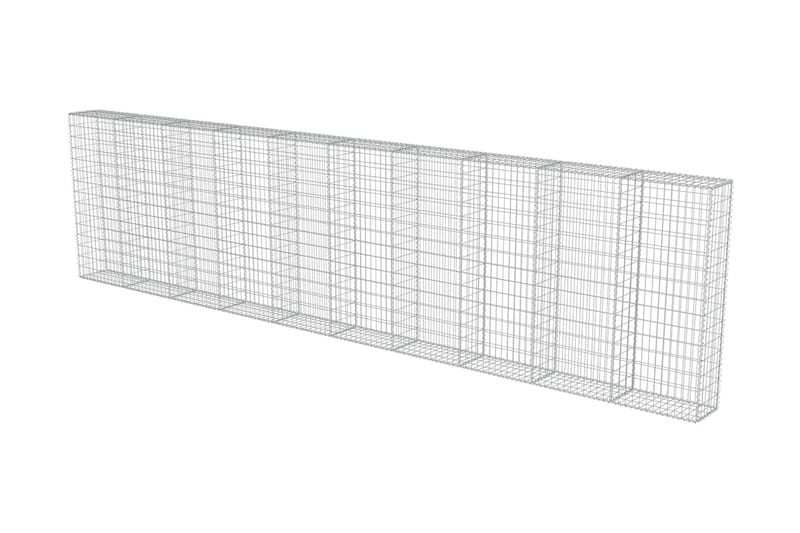 Gabion med topp- og bunndekke galvanisert stål 600x30x150 cm - Hus & oppussing - Innsynsbeskyttelse & innhegning - Mur - Gabion