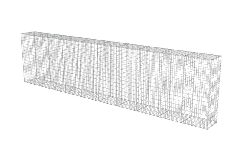 Gabion med topp- og bunndekke galvanisert stål 600x50x150 cm - Hus & oppussing - Innsynsbeskyttelse & innhegning - Mur - Gabion