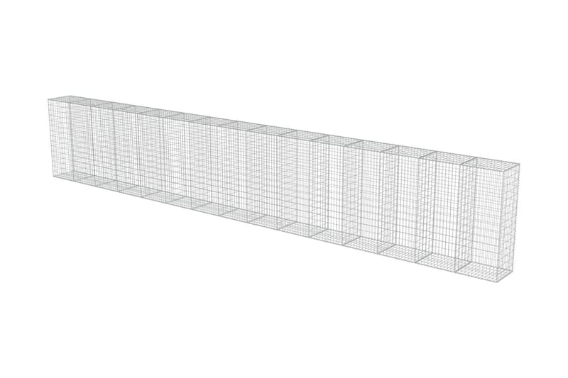 Gabion med topp- og bunndekke galvanisert stål 900x50x150 cm - Hus & oppussing - Innsynsbeskyttelse & innhegning - Mur - Gabion