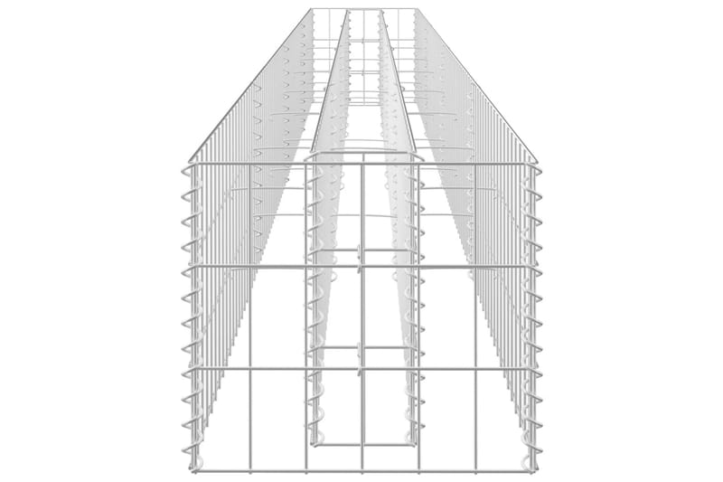 Gabionbed høybed galvanisert stål 360x30x30 cm - Hus & oppussing - Innsynsbeskyttelse & innhegning - Mur - Gabion