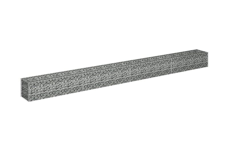 Gabionbed høybed galvanisert stål 360x30x30 cm - Hus & oppussing - Innsynsbeskyttelse & innhegning - Mur - Gabion