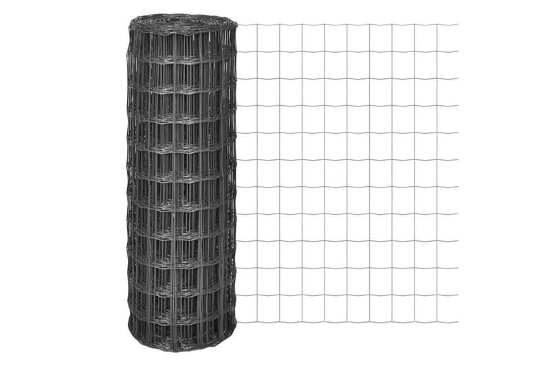 Euro gjerde stål 10x0,8 m grå - Hus & oppussing - Innsynsbeskyttelse & innhegning - Nettinggjerde - Hagegjerde & panelgjerde