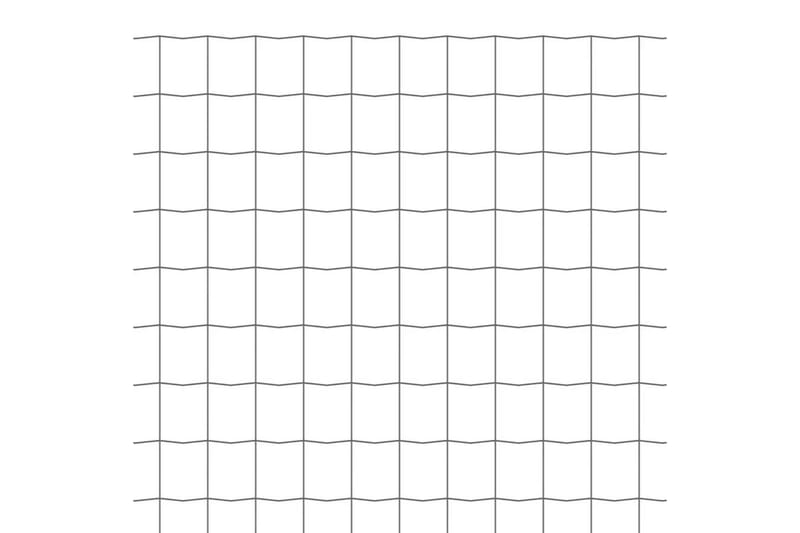 Euro gjerde stål 25x1 m grå - Hagegjerde & panelgjerde