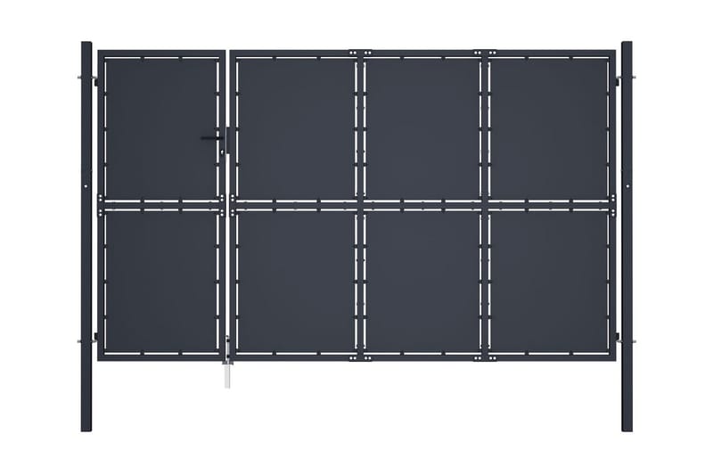 Hageport stål 350x150 cm antrasitt - Hus & oppussing - Innsynsbeskyttelse & innhegning - Port - Grind utendørs