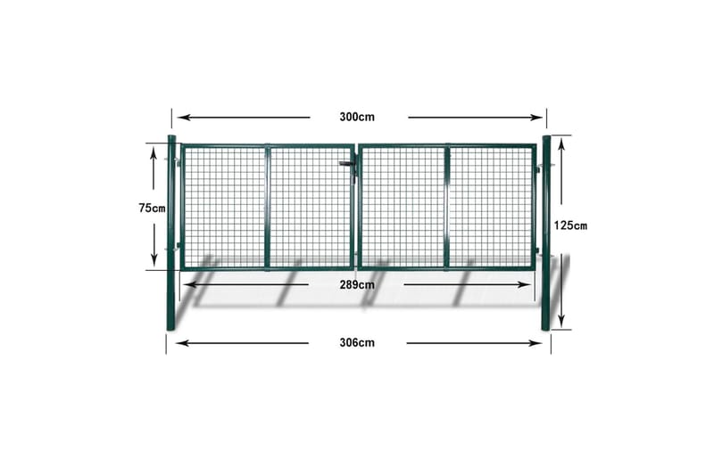 Hageport netting 289 x 75 cm/306 x 125 cm - Hus & oppussing - Innsynsbeskyttelse & innhegning - Port - Tregrind