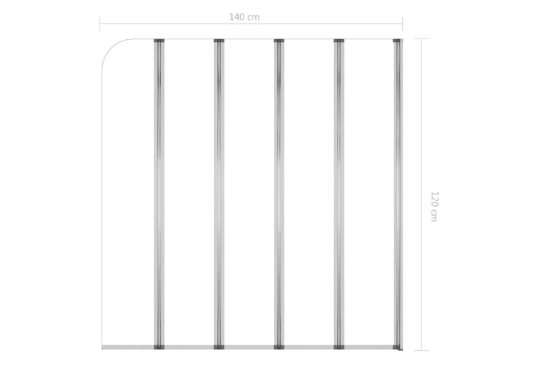 Badekarvegg 120x140 cm herdet glass gjennomsiktig - Hus & oppussing - Kjøkken & bad - Baderom - Badekar - Badekarvegg